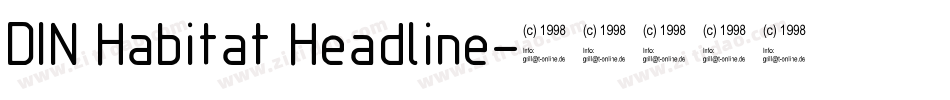 DIN Habitat Headline字体转换
